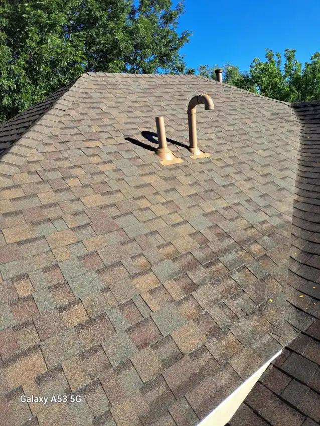After - completed new roof installation by Josh Brooks Construction and Renovation Inc.